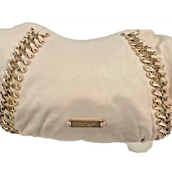 Michael Kors unique ID suple leather Hobo handbag with shiny gold hardware - Picture 1 of 11